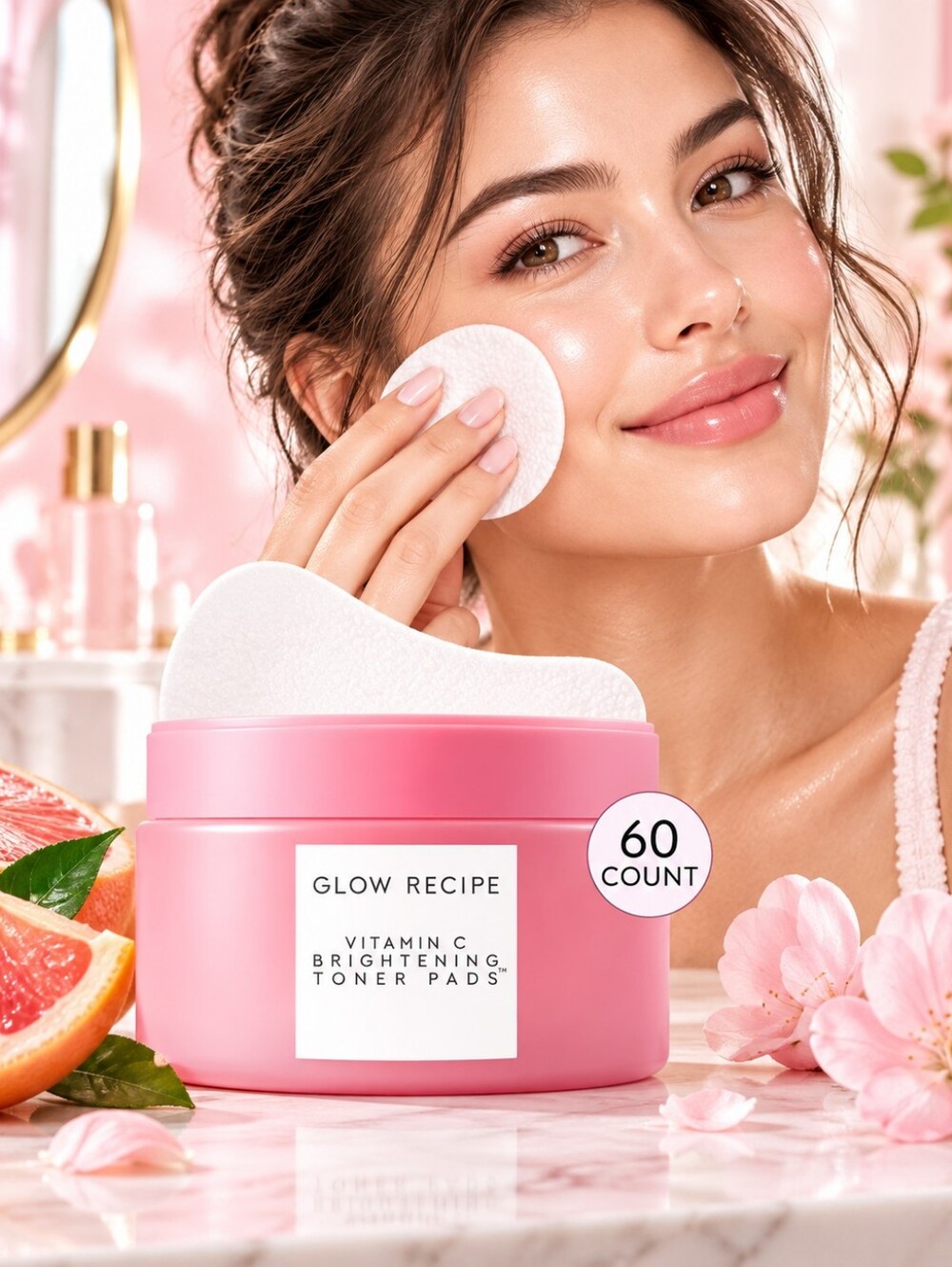Glow Recipe Pink Vitamin C Brightening Toner Pads
